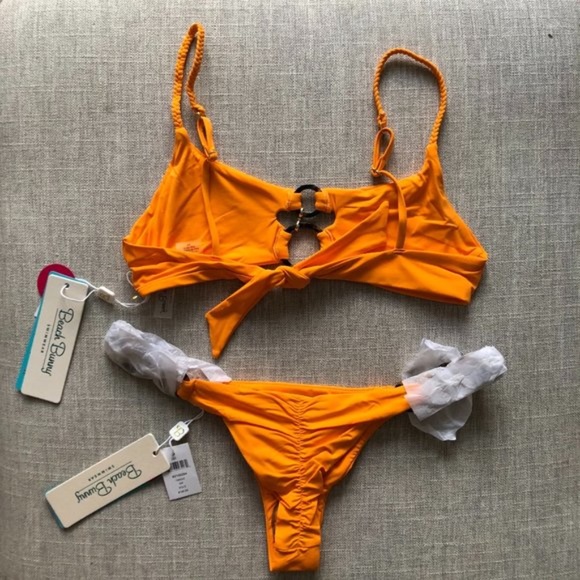 Beach Bunny Lexi Bralette + Lexi Tango Bottom (size L) NWT - Picture 9 of 12